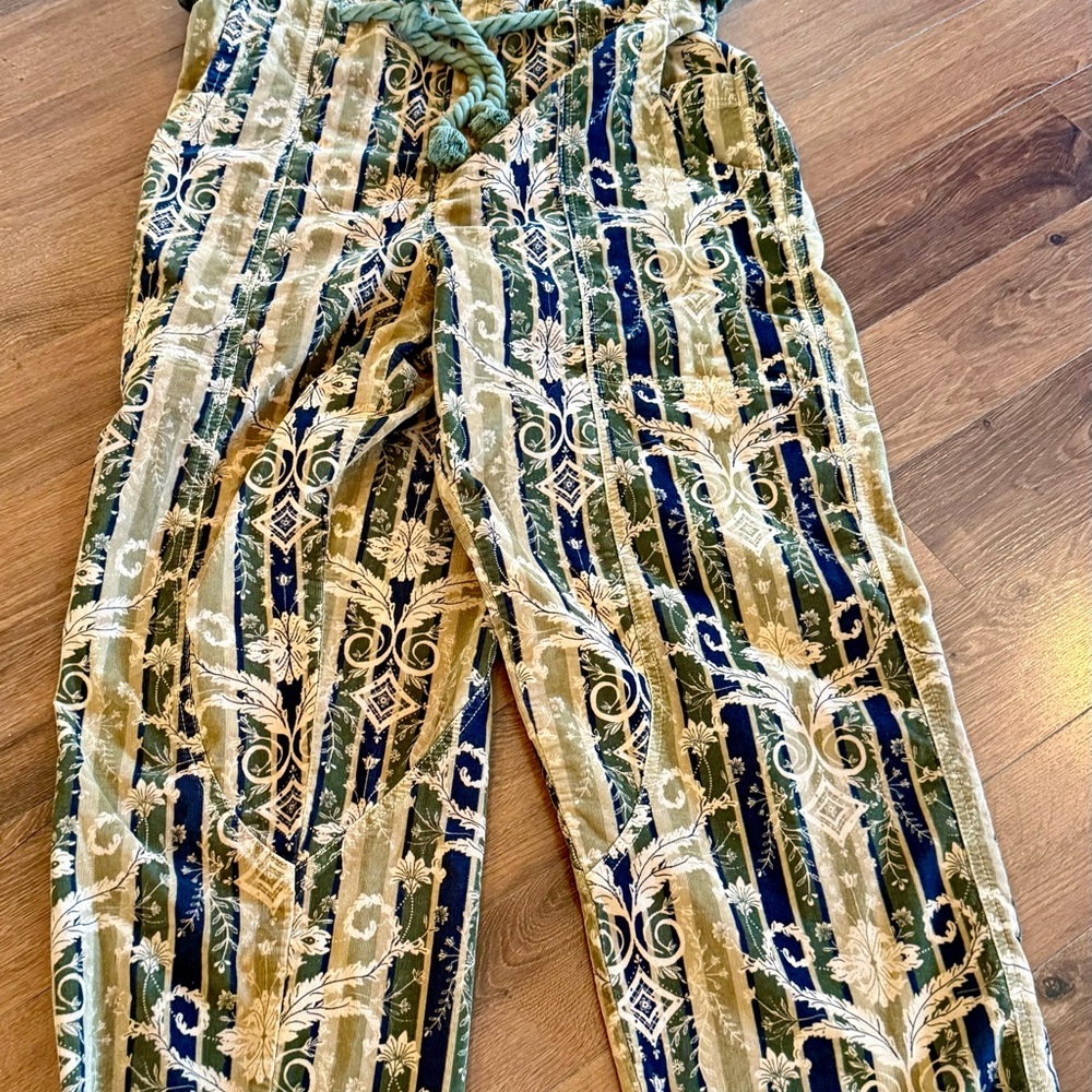 Free People Olive & Black Printed Jumpsuit - Picture 11 of 12
